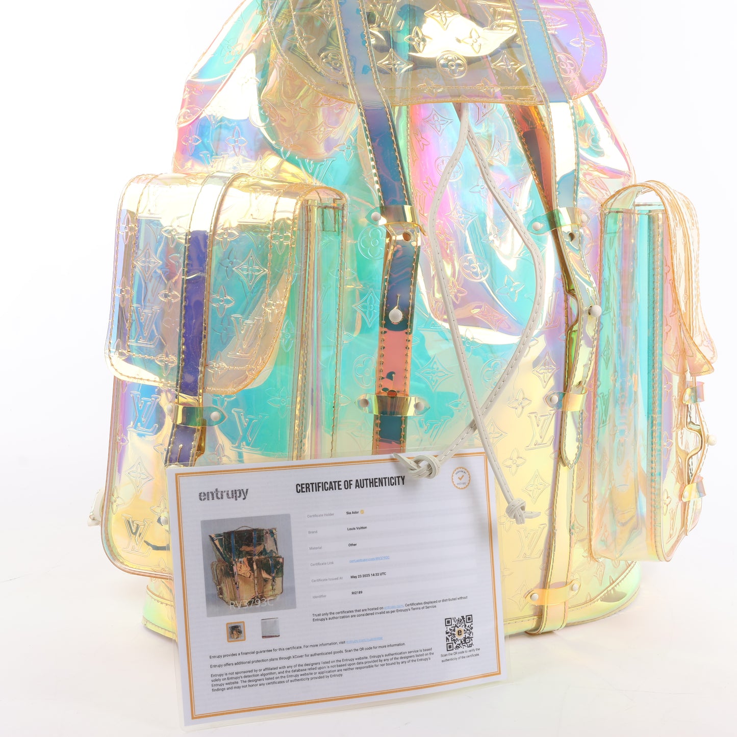 Sac à dos Louis Vuitton Monogram Prism Christopher GM M44766