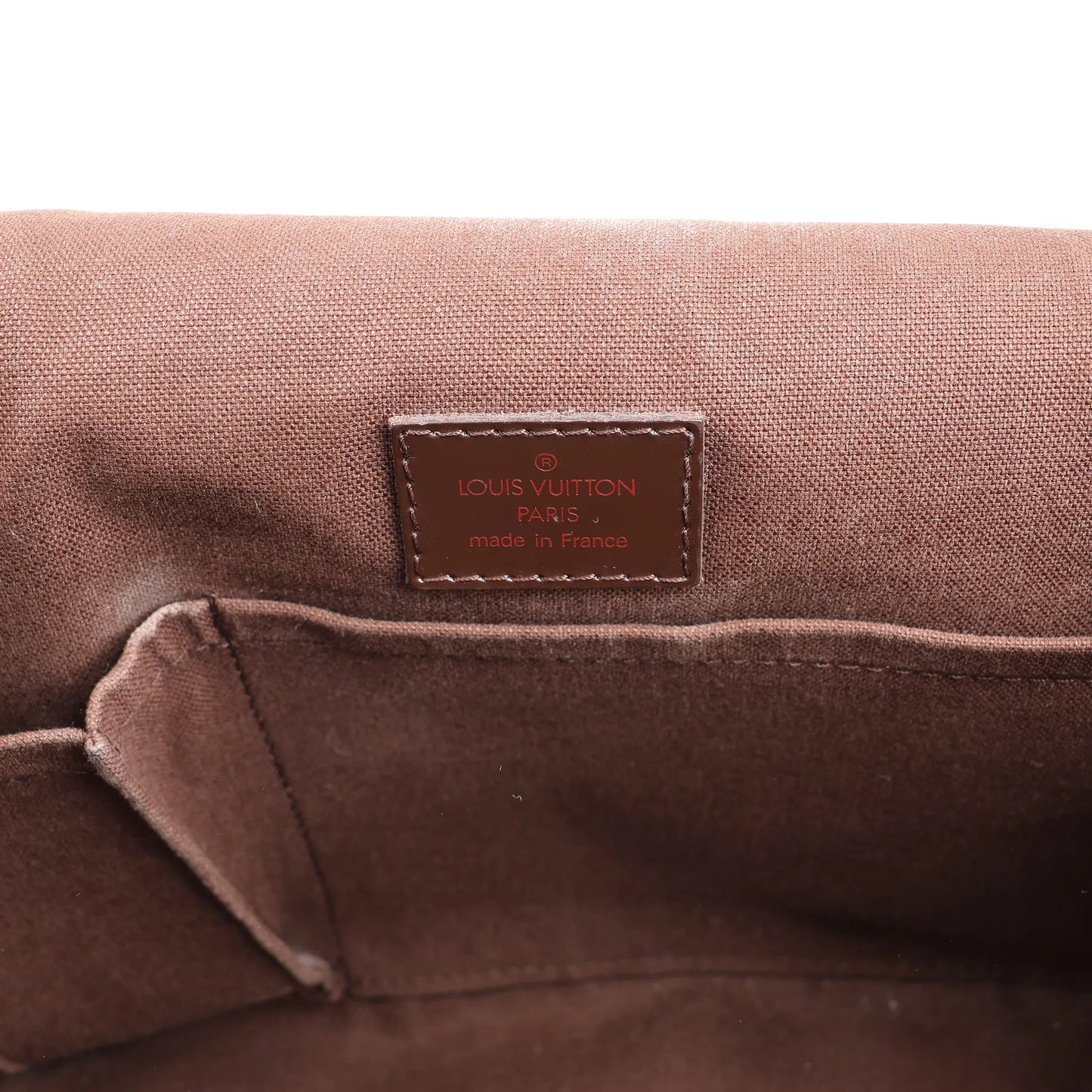 Louis Vuitton Damier Ebene Reporter Melville Crossbody Bag in Brown N51126