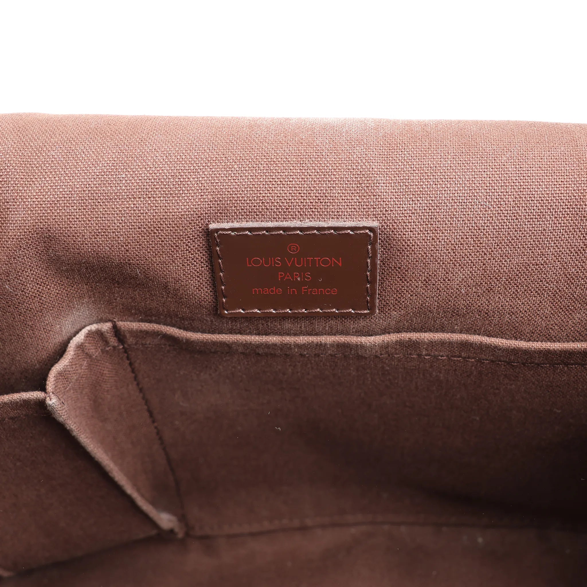 Louis Vuitton Damier Ebene Reporter Melville Crossbody Bag in Brown N51126