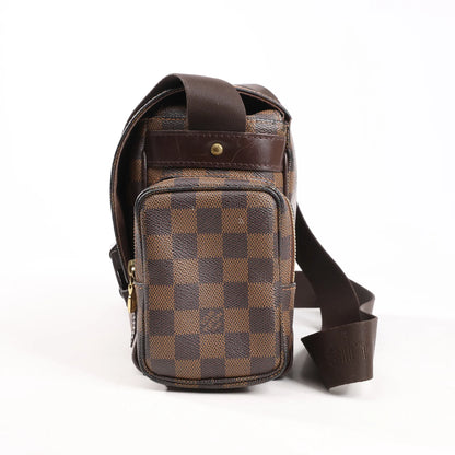 Louis Vuitton Damier Ebene Reporter Melville Crossbody Bag in Brown N51126