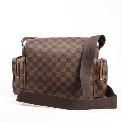 Louis Vuitton Damier Ebene Reporter Melville Crossbody Bag in Brown N51126