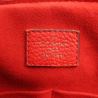 Louis Vuitton Retiro PM Monogram Canvas Handtasche in Braun x Rot M50057