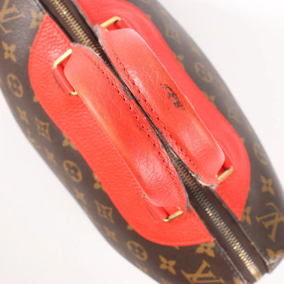 Louis Vuitton Retiro PM Monogram Canvas Handtasche in Braun x Rot M50057