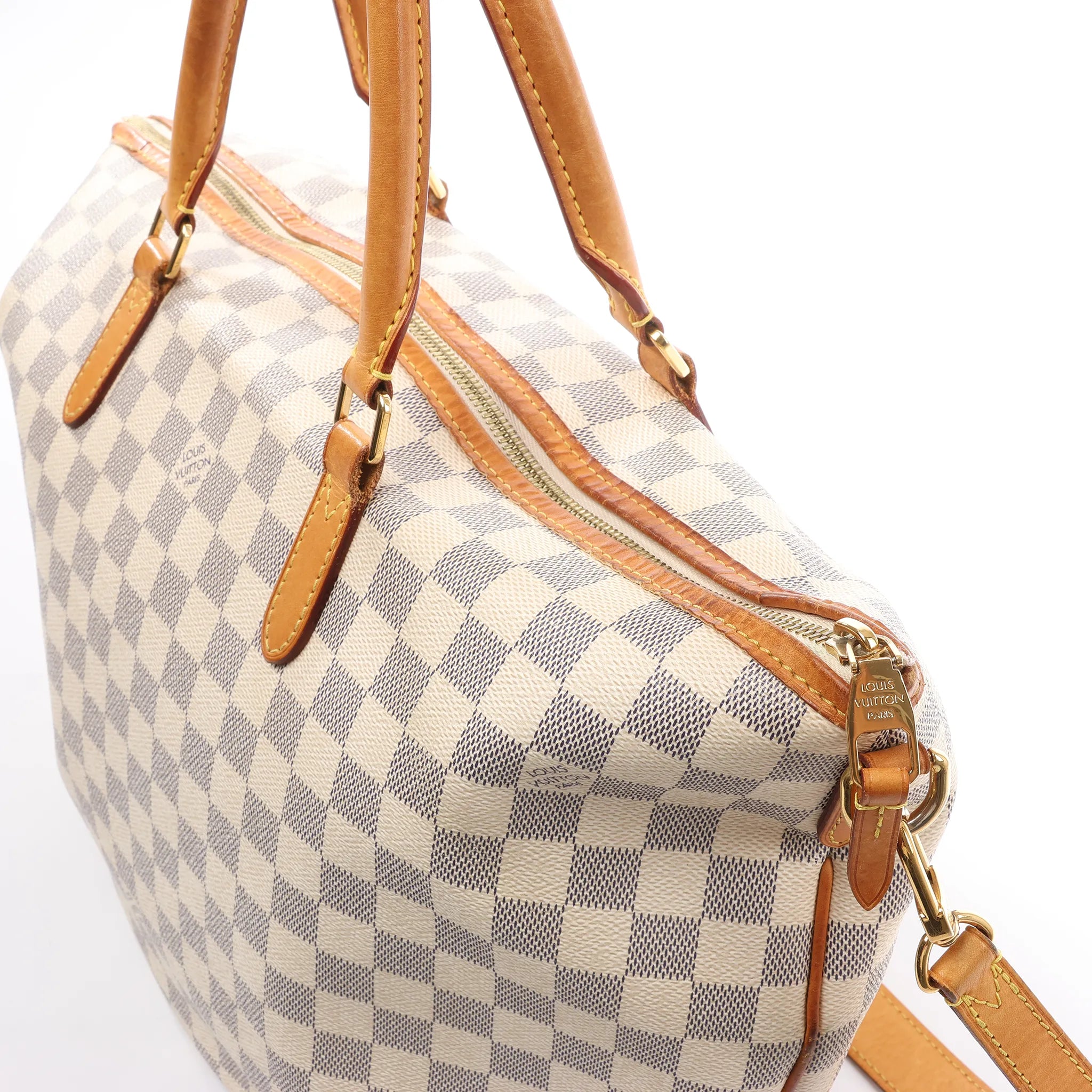Louis Vuitton Riviera MM Damier Azur 2Way Shoulder Bag in Beige N48252