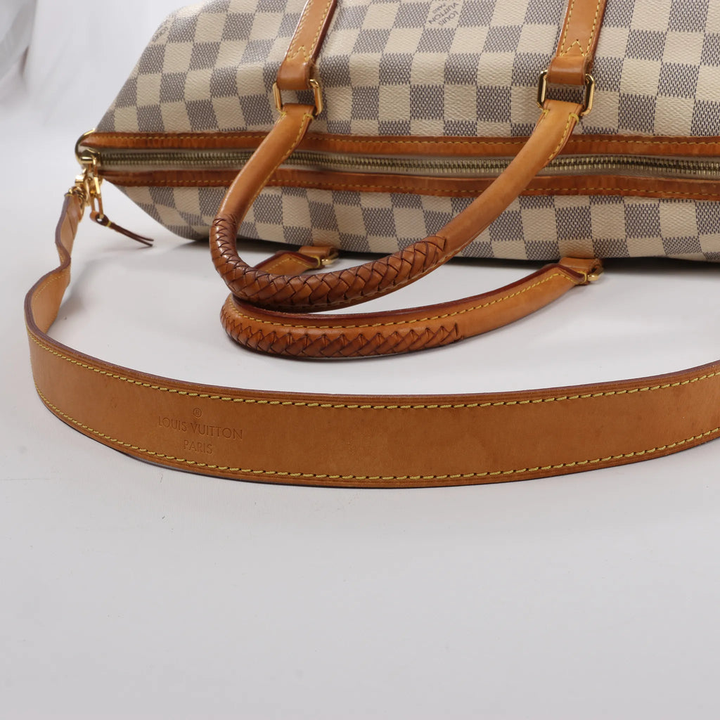 Louis Vuitton Riviera MM Damier Azur 2Way Shoulder Bag in Beige N48252