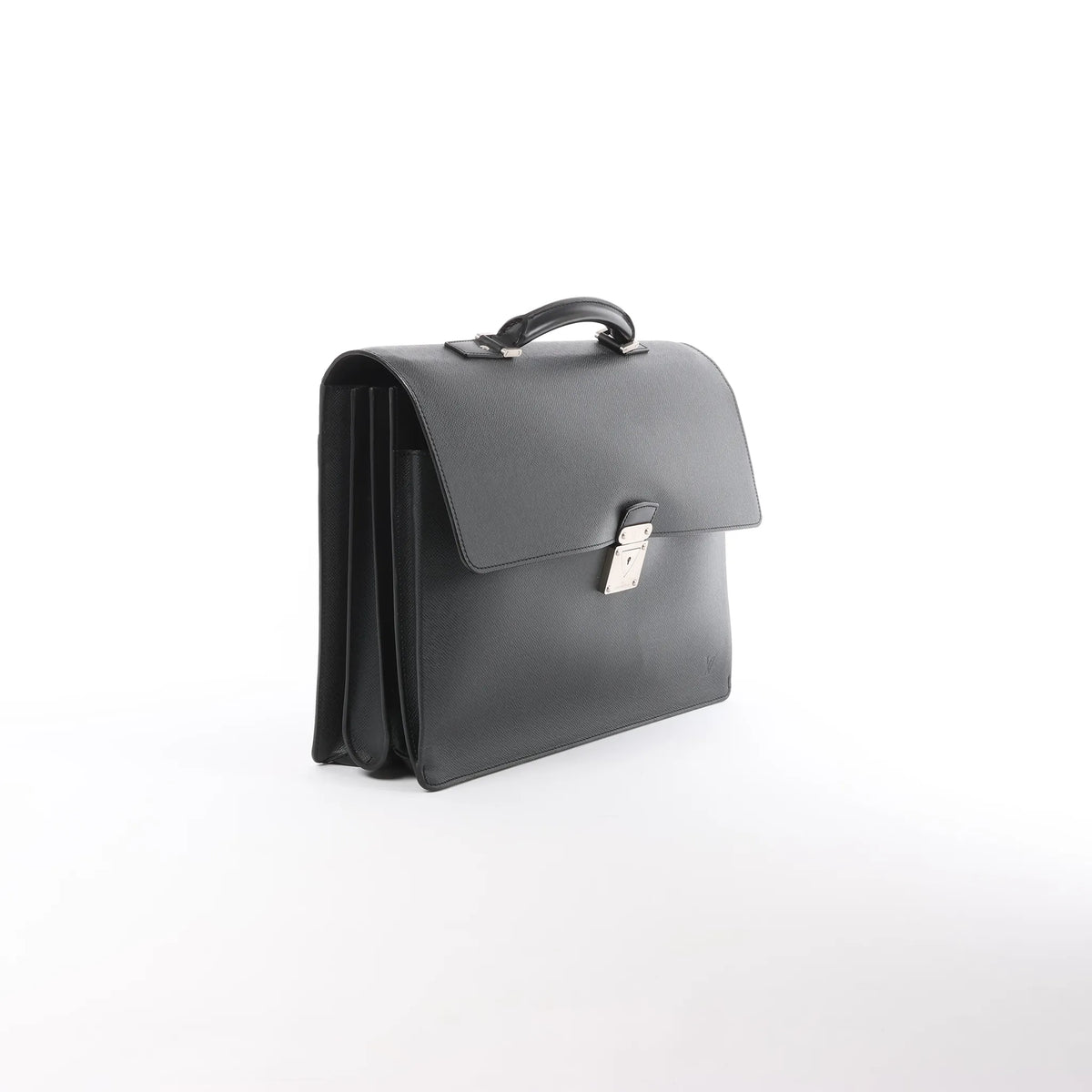 Louis Vuitton Robusto Taige Leather Briefcase in Black