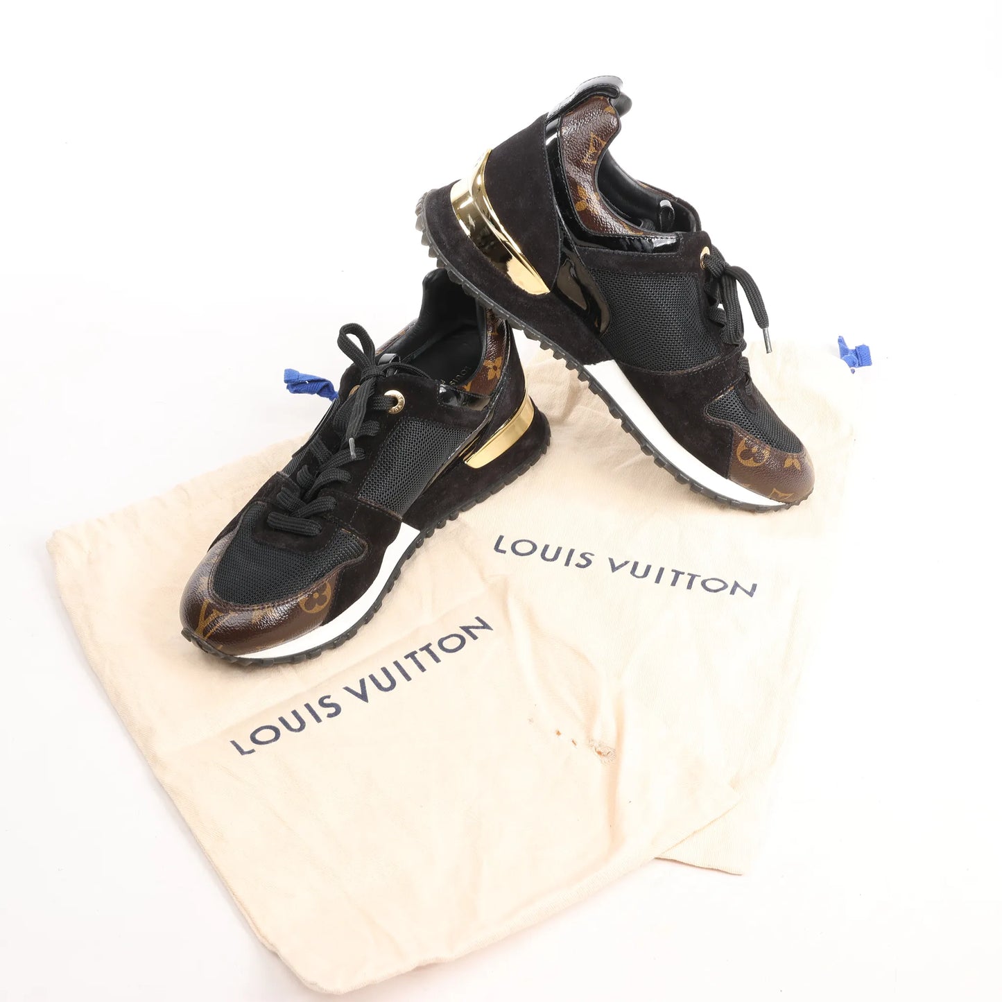 Louis Vuitton Runaway line 17 years Mesh Sneakers in Black, Size 38 EU