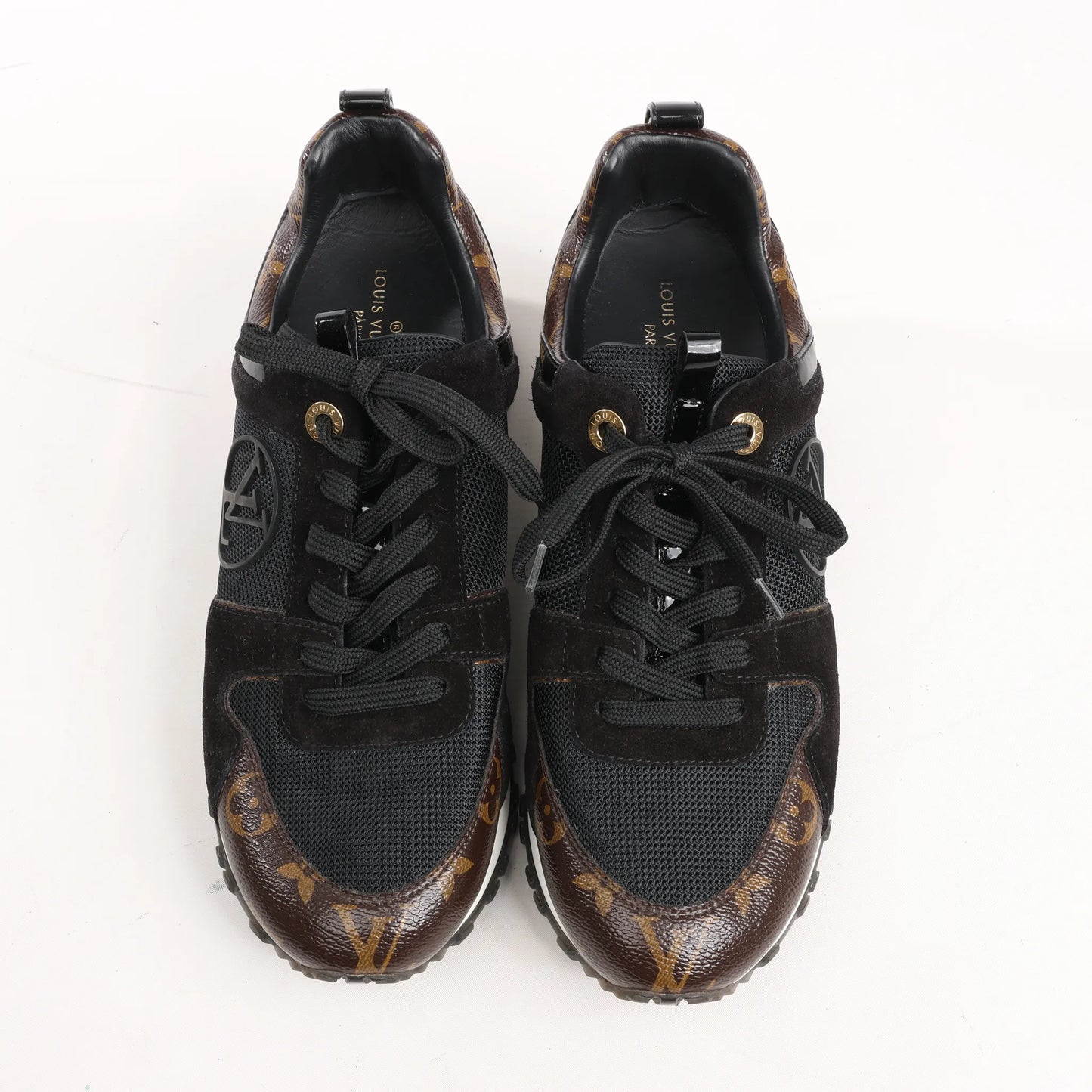 Louis Vuitton Runaway line 17 years Mesh Sneakers in Black, Size 38 EU