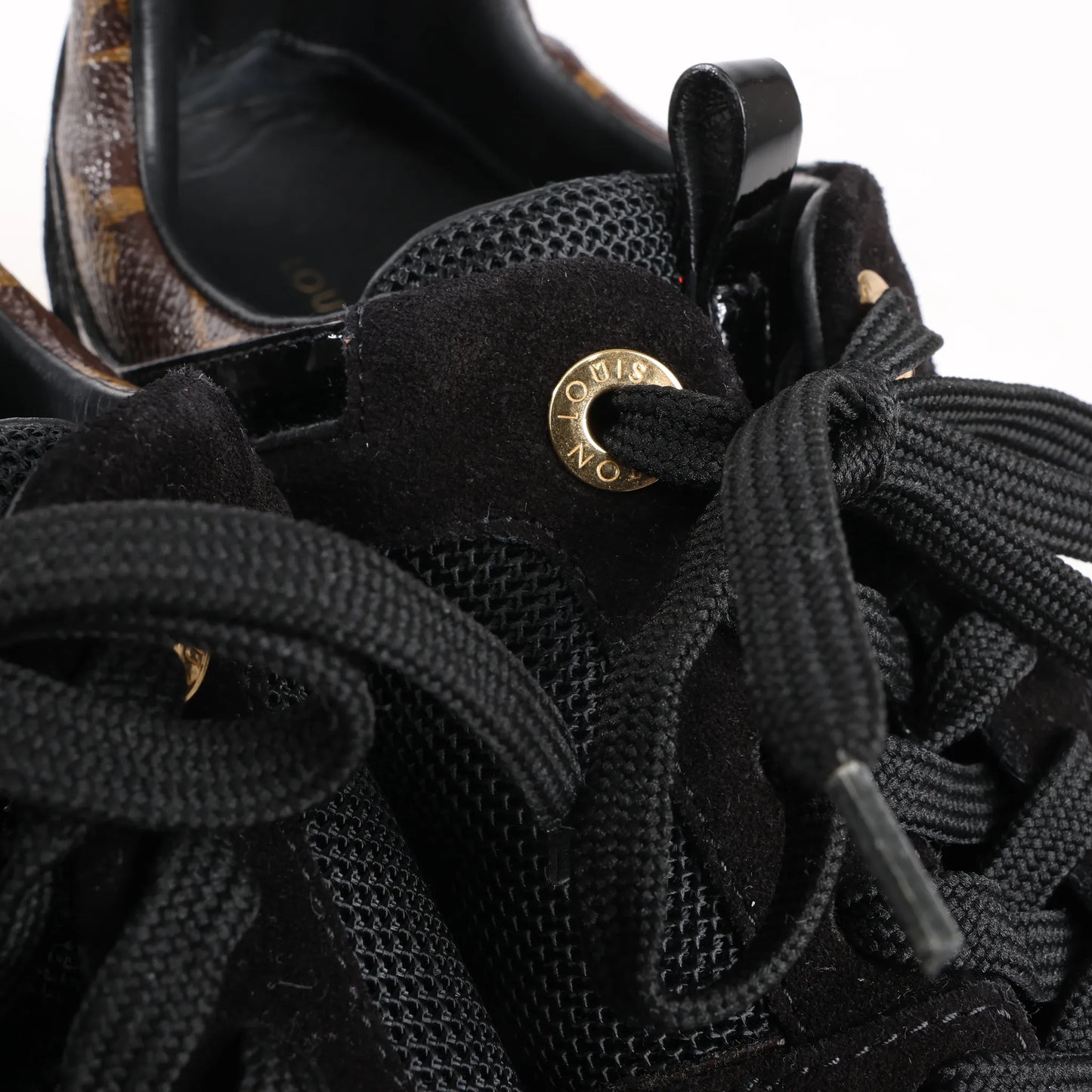 Louis Vuitton Runaway line 17 years Mesh Sneakers in Black, Size 38 EU