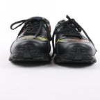 Louis Vuitton Runaway Line 20 years Monogram Rainbow Leather x Fabric Sneakers in Black x Multicolor GO0230, Size 9 US