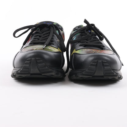 Baskets Louis Vuitton Runaway Line 20 ans Monogram Rainbow en cuir et tissu noir et multicolore GO0230, pointure 45 EU