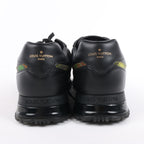 Louis Vuitton Runaway Line 20 years Monogram Rainbow Leather x Fabric Sneakers in Black x Multicolor GO0230, Size 9 US