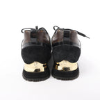 Louis Vuitton Runaway line 21 years Mesh x Leather Sneakers in Black GO0281, Size 39