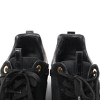 Louis Vuitton Runaway line 21 years Mesh x Leather Sneakers in Black GO0281, Size 39