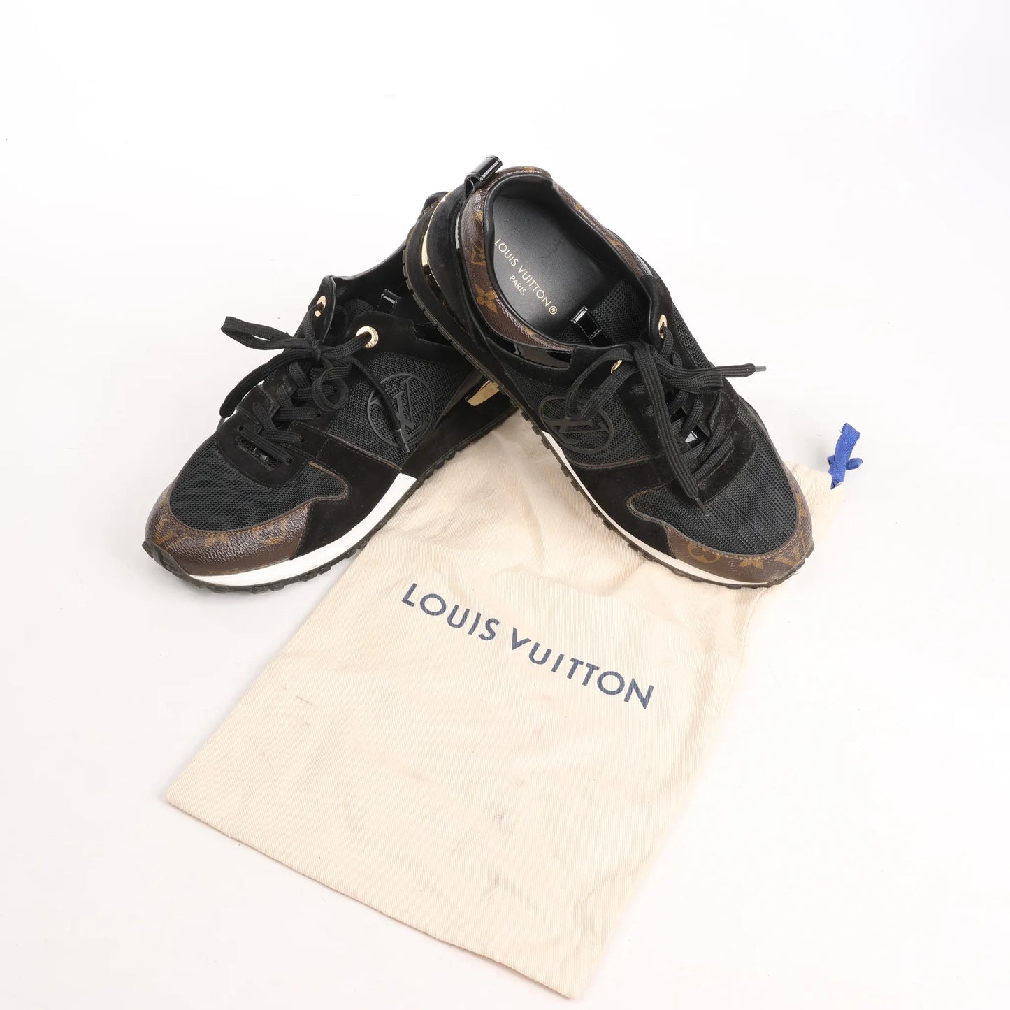 Louis Vuitton Runaway line 21 years Mesh Sneakers in Black, Size 40.5 EU