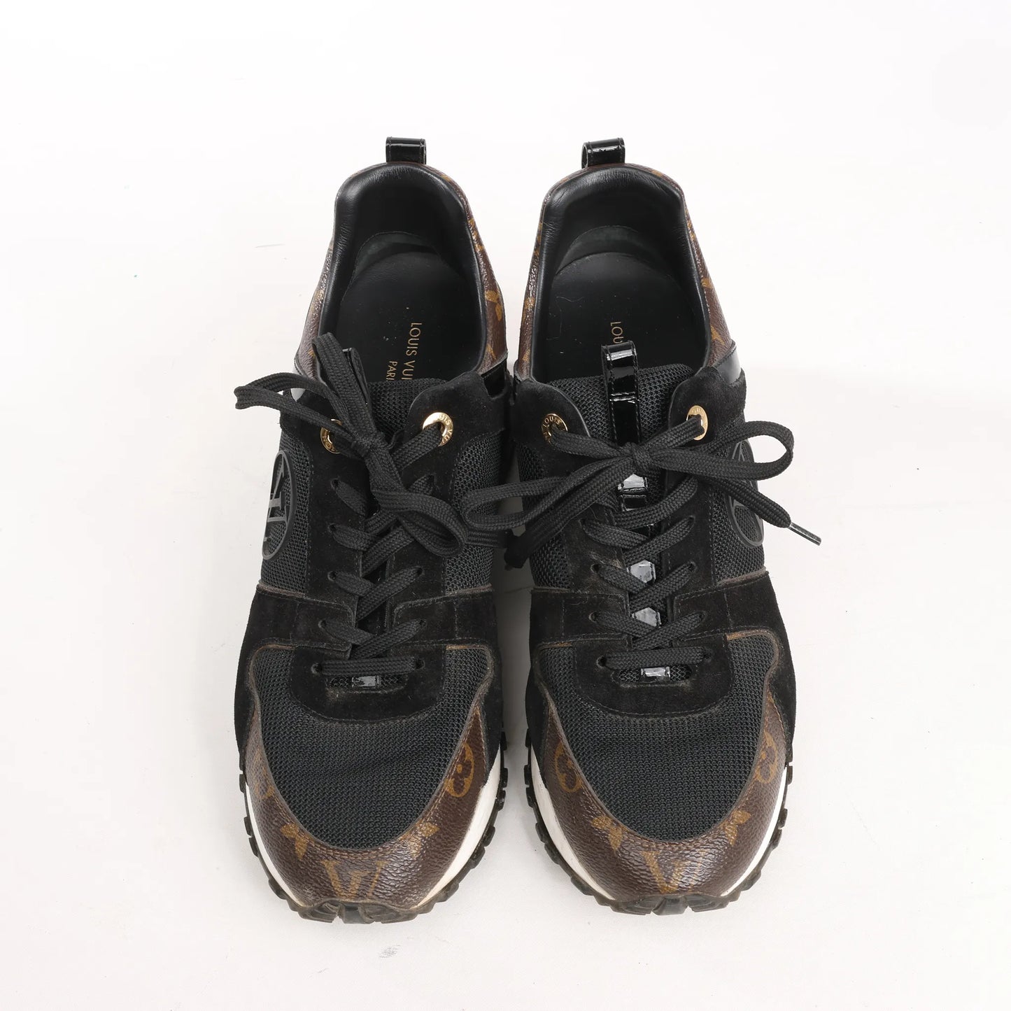 Louis Vuitton Runaway line 21 years Mesh Sneakers in Black, Size 40.5 EU