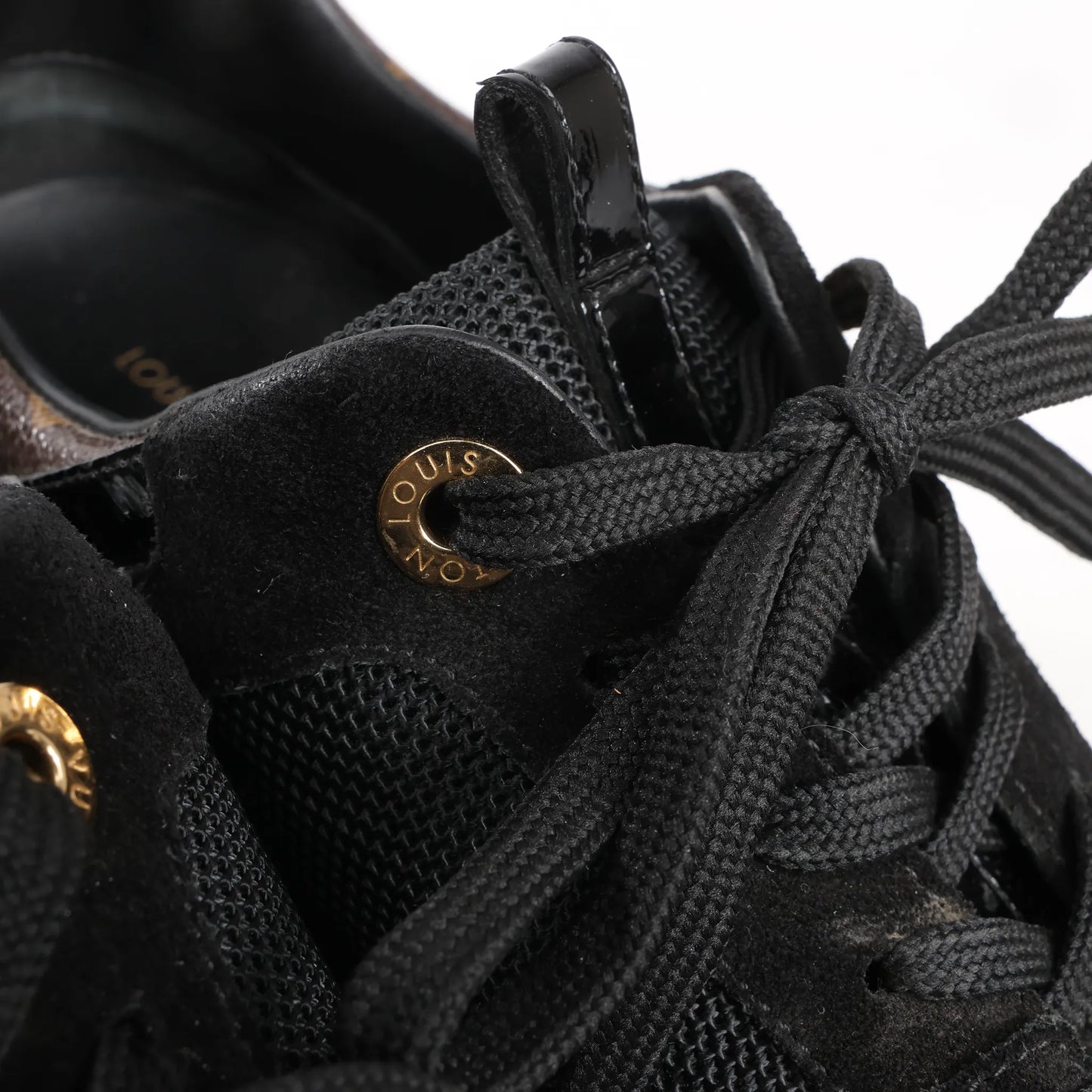 Louis Vuitton Runaway line 21 years Mesh Sneakers in Black, Size 40.5 EU