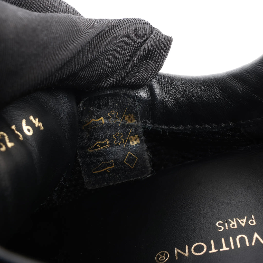 Louis Vuitton Runaway line 22 years Mesh x Leather Sneakers in Black BM0252, Size 36.5 EU