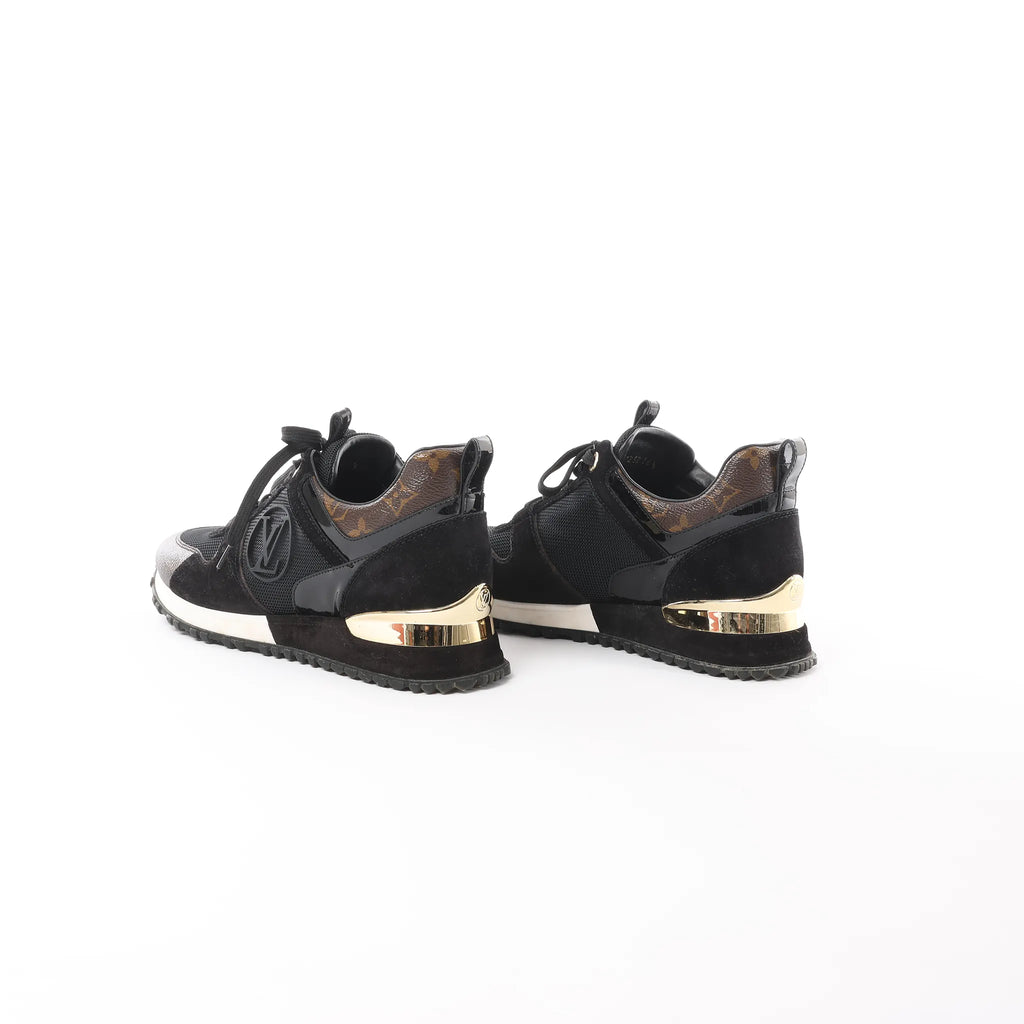 Louis Vuitton Runaway line 22 years Mesh x Leather Sneakers in Black BM0252, Size 36.5 EU