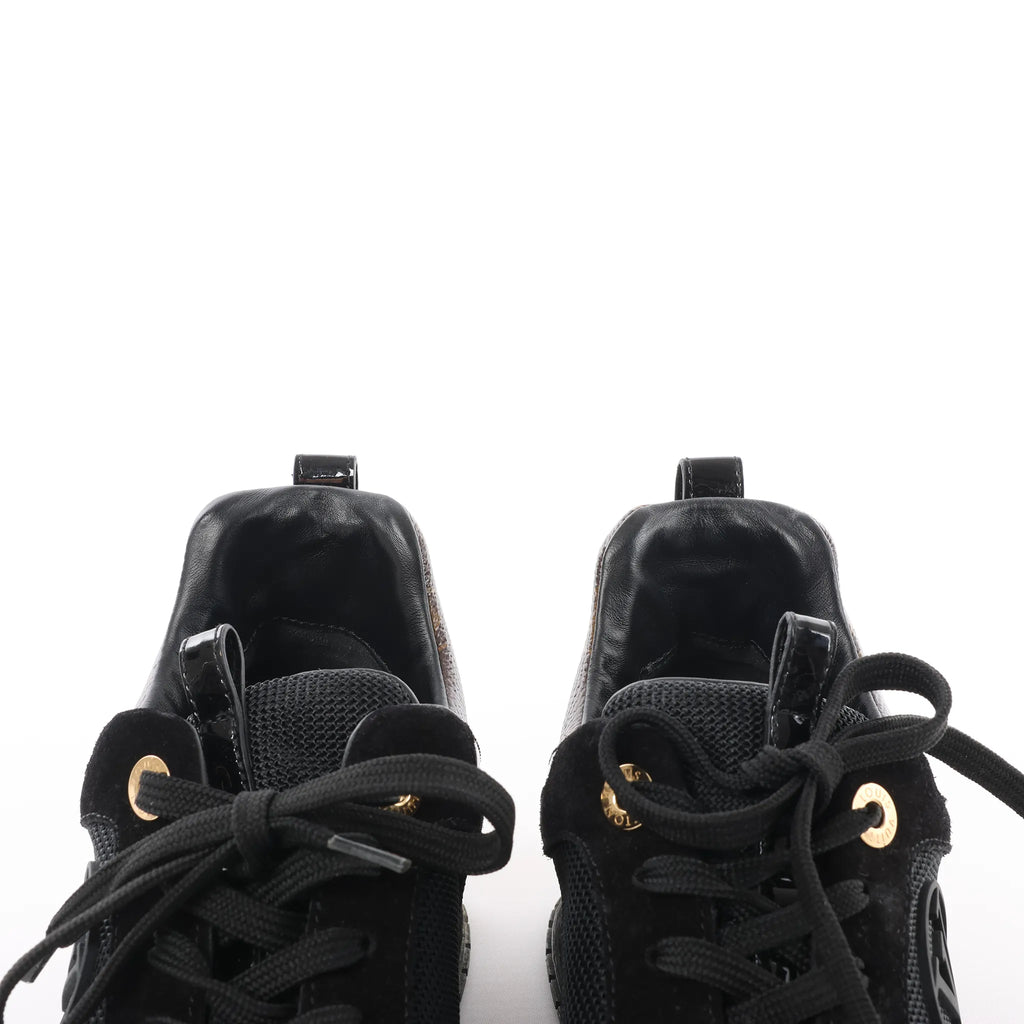 Louis Vuitton Runaway line 22 years Mesh x Leather Sneakers in Black BM0252, Size 36.5 EU