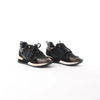 Louis Vuitton Runaway line 22 years Mesh x Leather Sneakers in Black BM0252, Size 36.5 EU