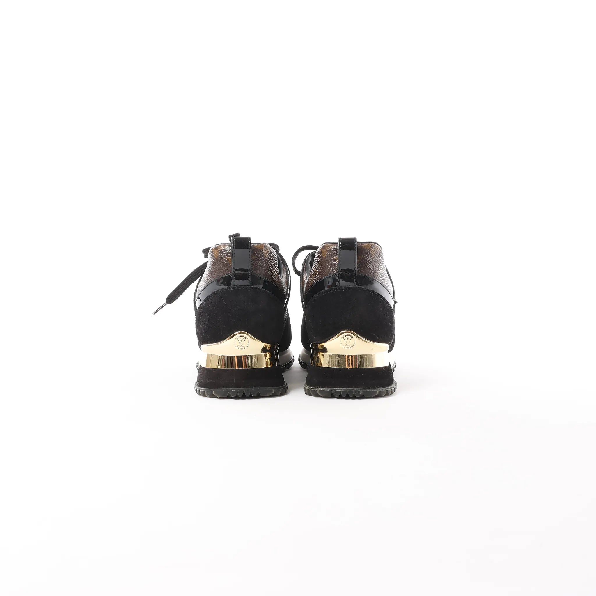 Louis Vuitton Runaway line 22 years Mesh x Leather Sneakers in Black BM0252, Size 36.5 EU