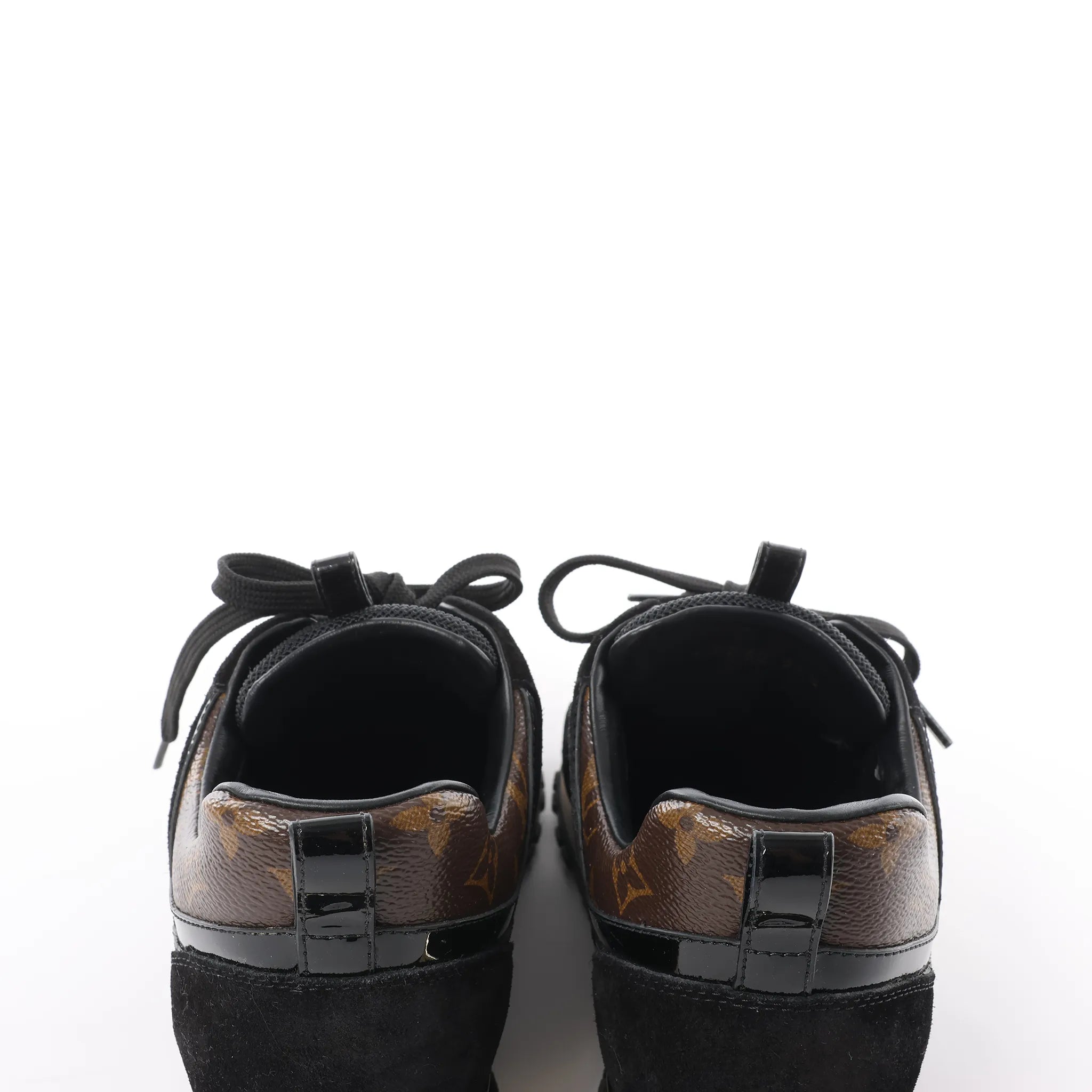 Louis Vuitton Runaway line 22 years Mesh x Leather Sneakers in Black BM0252, Size 36.5 EU