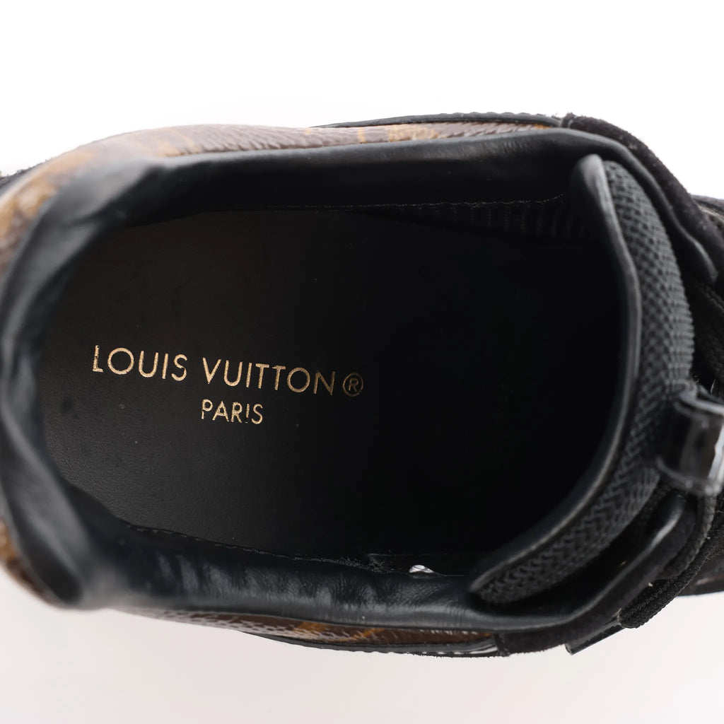 Louis Vuitton Runaway line 22 years Mesh x Leather Sneakers in Black BM0252, Size 36.5 EU