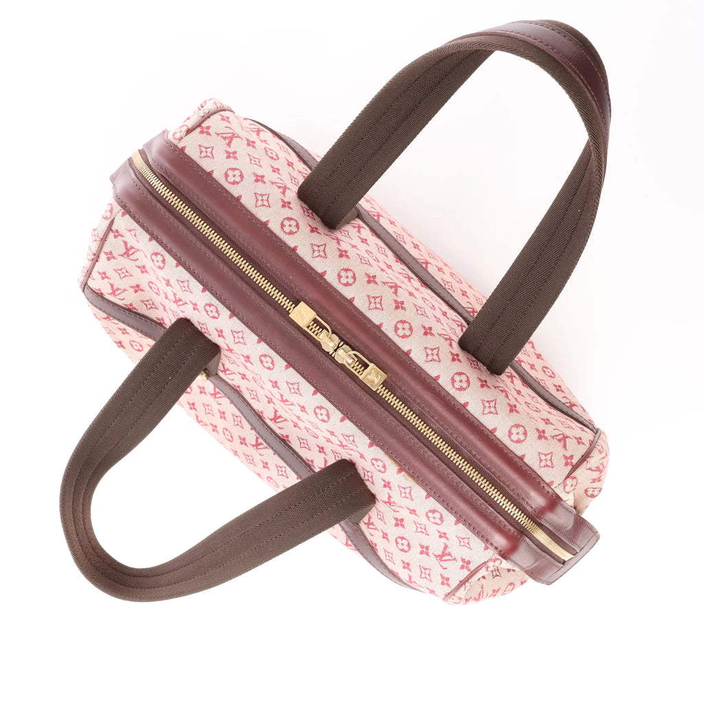 Louis Vuitton Josephine Mini Linen Handbag in Pink