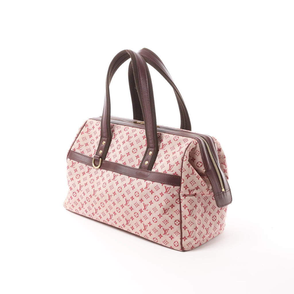 Louis Vuitton Josephine Mini Linen Handbag in Pink