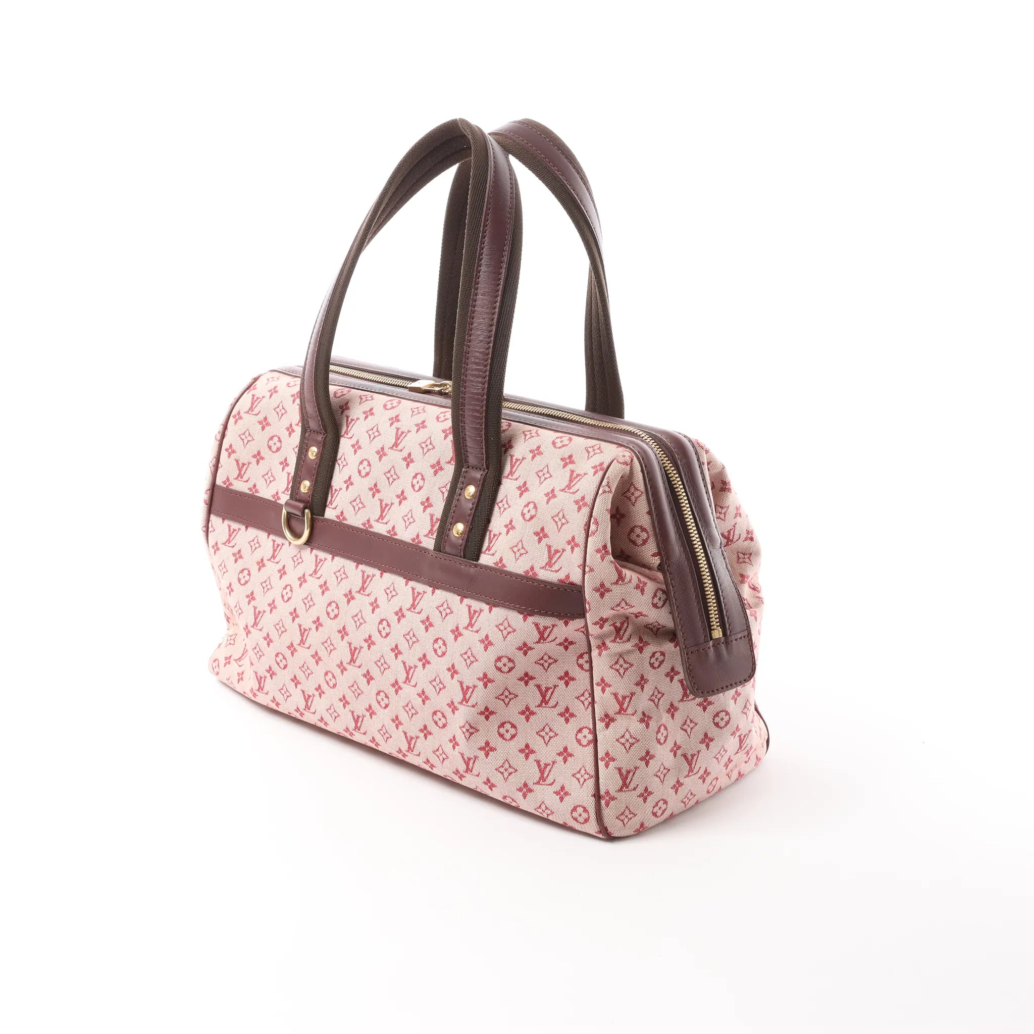 Louis Vuitton Josephine Mini Linen Handbag in Pink