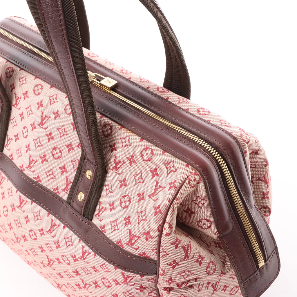 Louis Vuitton Josephine Mini Linen Handbag in Pink