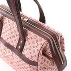 Louis Vuitton Josephine Mini Linen Handbag in Pink