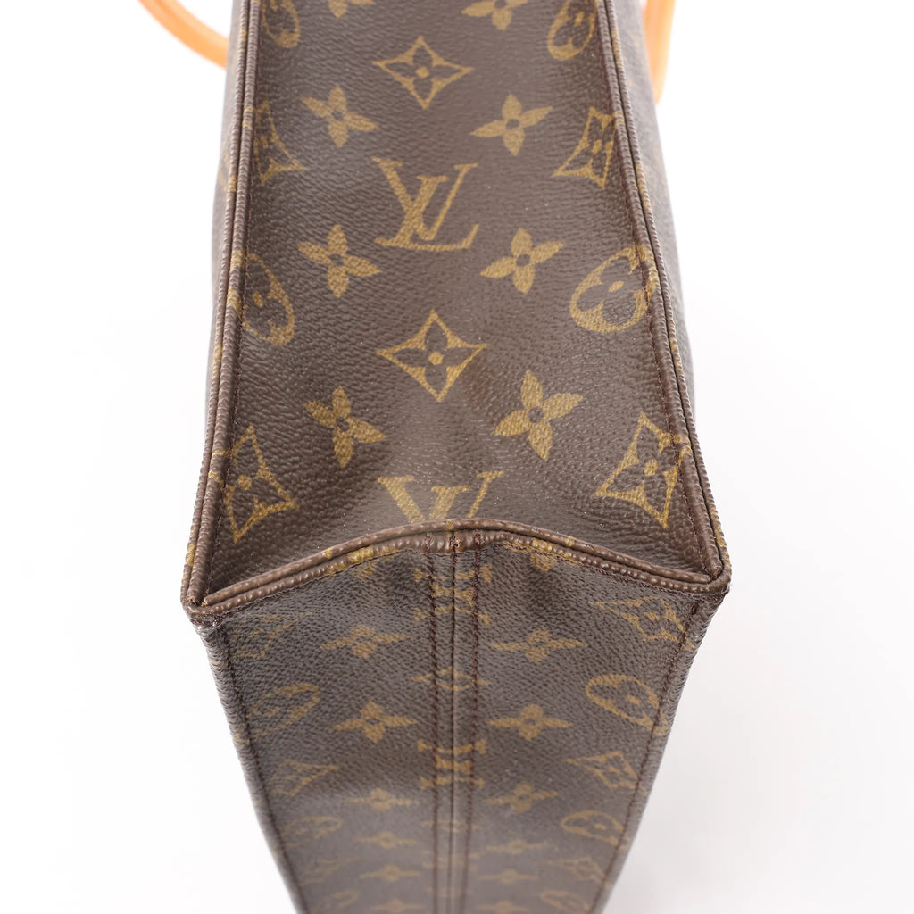 Louis Vuitton Sac Plat Monogram Canvas Handbag in Brown M51140