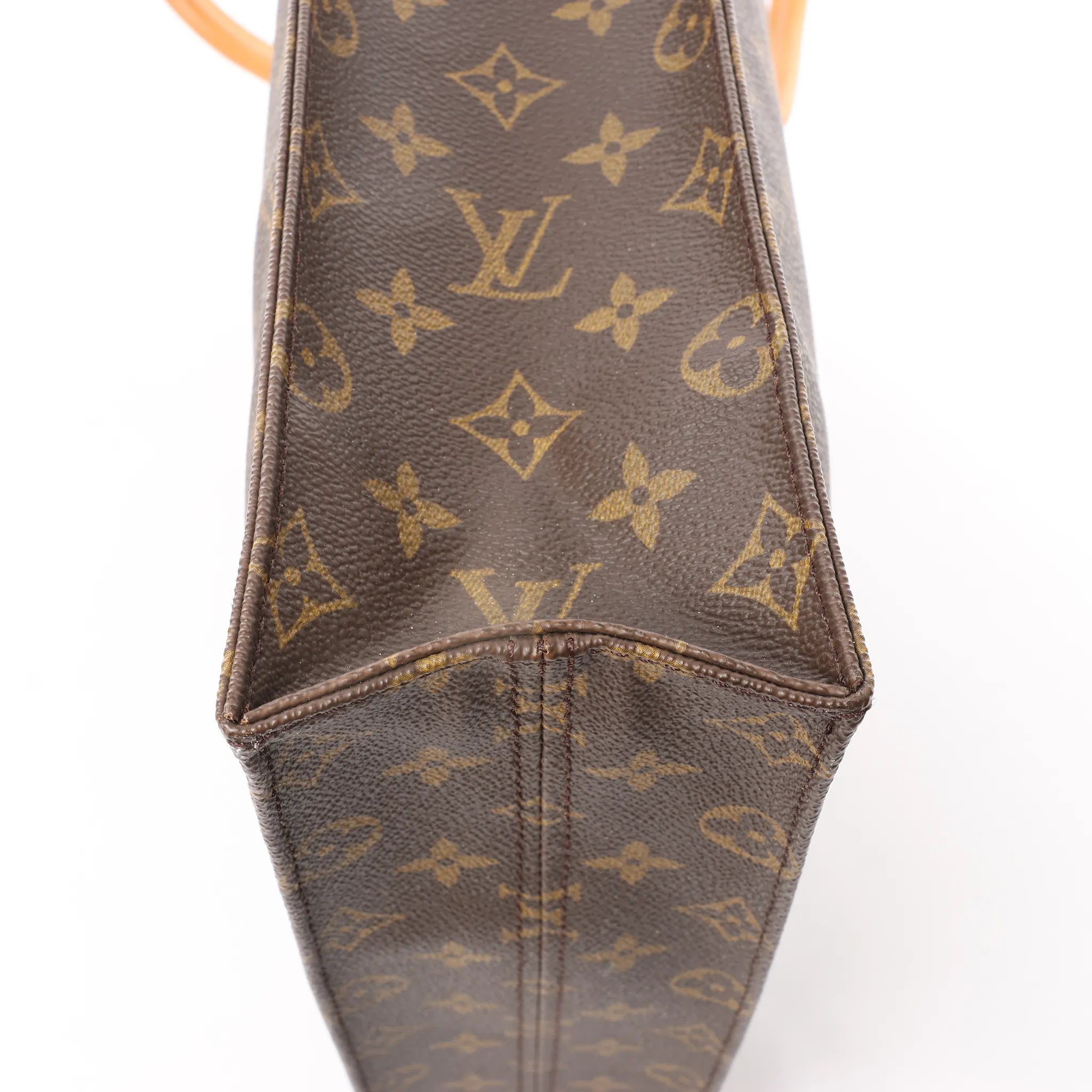 Louis Vuitton Sac Plat Monogram Canvas Handbag in Brown M51140