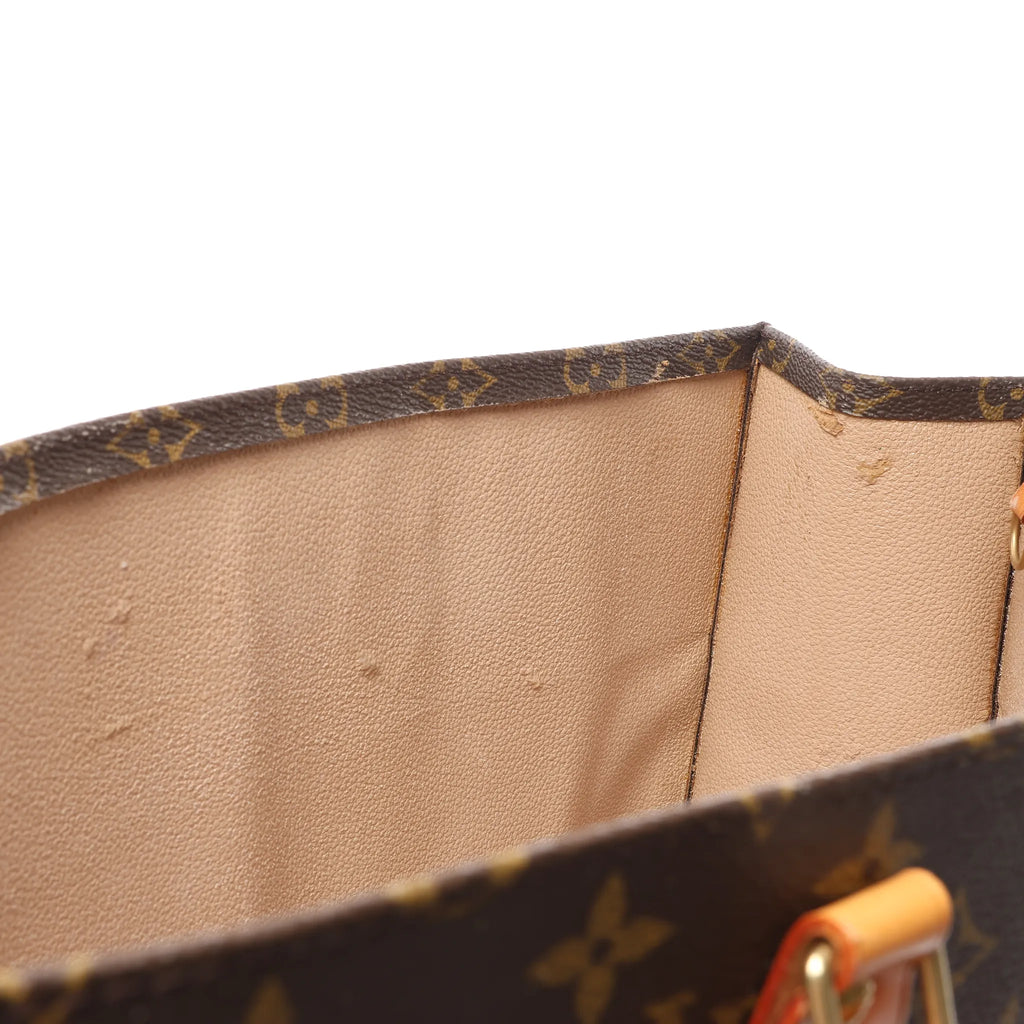 Louis Vuitton Sac Plat Monogram Canvas Handbag in Brown M51140
