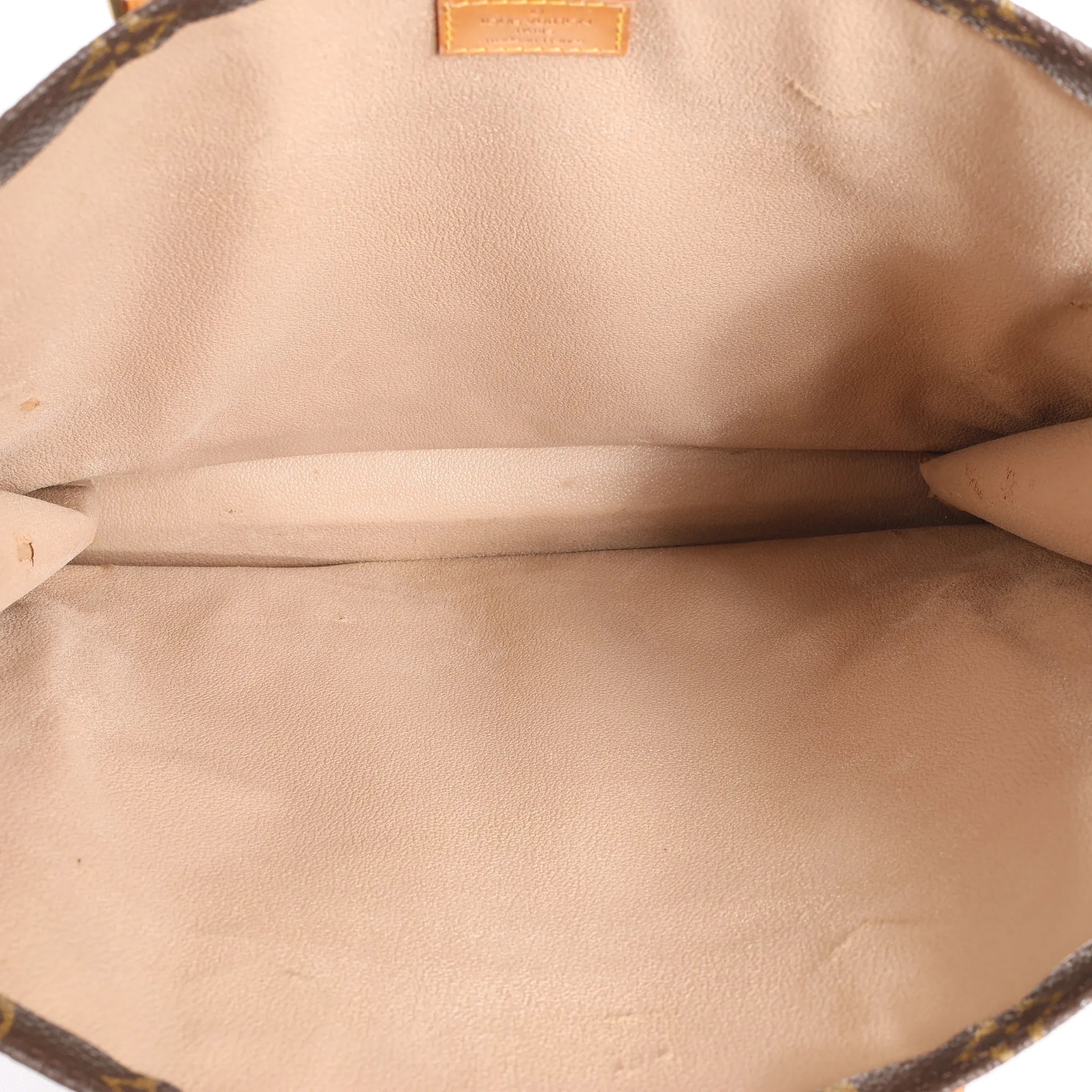 Louis Vuitton Sac Plat Monogram Canvas Handbag in Brown M51140