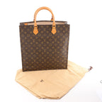 Louis Vuitton Sac Plat Monogram Canvas Handbag in Brown M51140