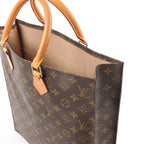 Louis Vuitton Sac Plat Monogram Canvas Handbag in Brown M51140