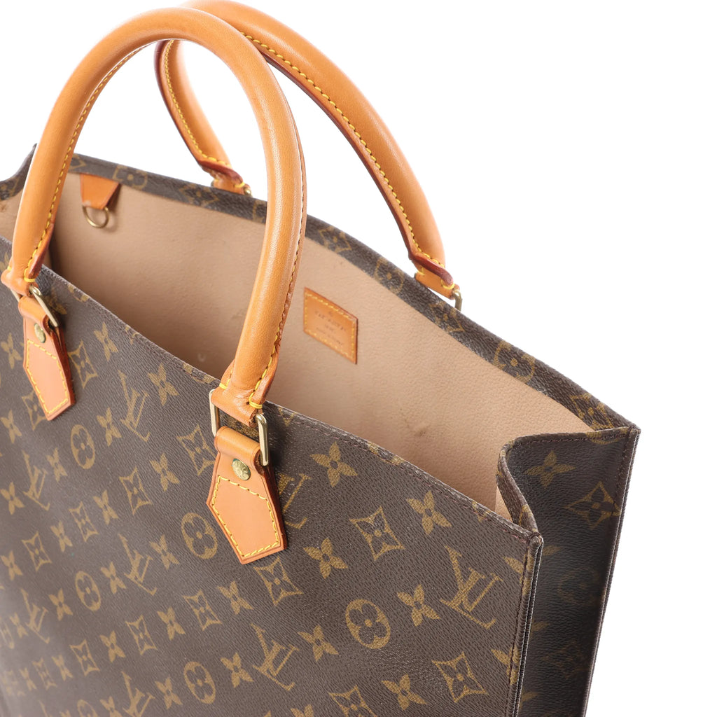 Louis Vuitton Sac Plat Monogram Canvas Handbag in Brown M51140