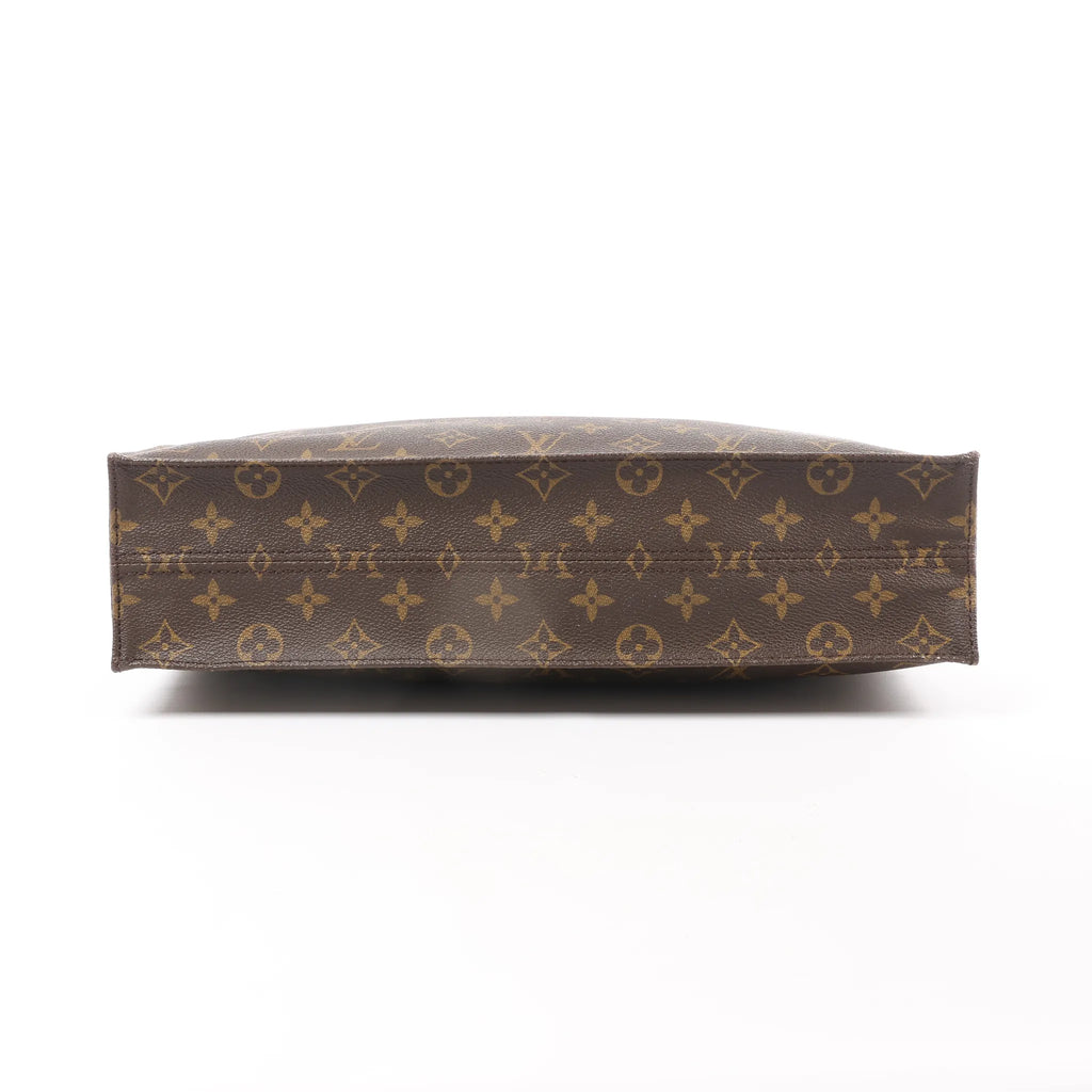 Louis Vuitton Sac Plat Monogram Canvas Handbag in Brown M51140