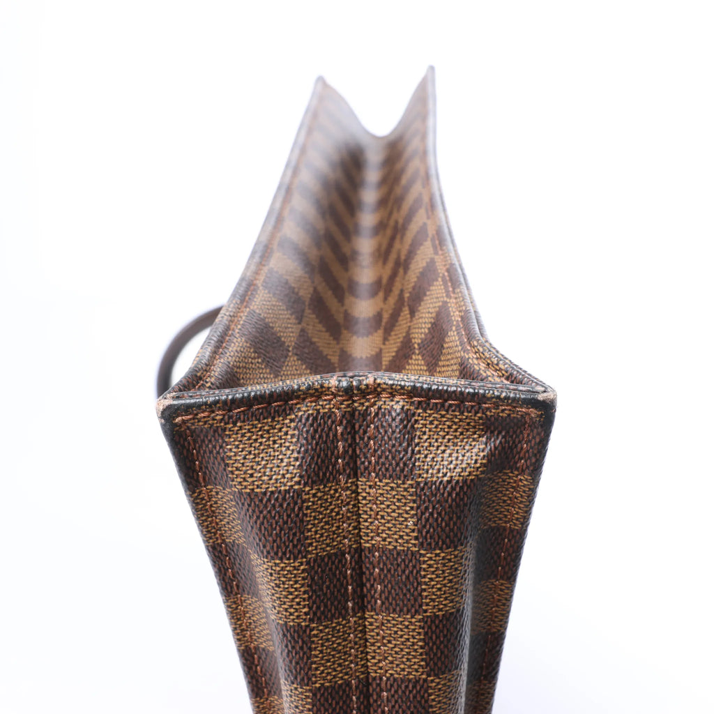 Louis Vuitton Sac Plat Damier Ebene Handbag in Brown N51140