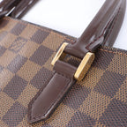 Louis Vuitton Sac Plat Damier Ebene Handbag in Brown N51140