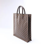Louis Vuitton Sac Plat Damier Ebene Handbag in Brown N51140