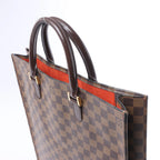 Louis Vuitton Sac Plat Damier Ebene Handbag in Brown N51140
