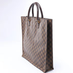 Louis Vuitton Sac Plat Damier Ebene Handbag in Brown N51140