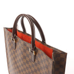 Louis Vuitton Sac Plat Damier Ebene Handbag in Brown N51140