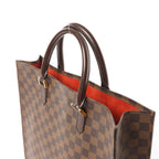 Louis Vuitton Sac Plat Damier Ebene Handbag in Brown N51140