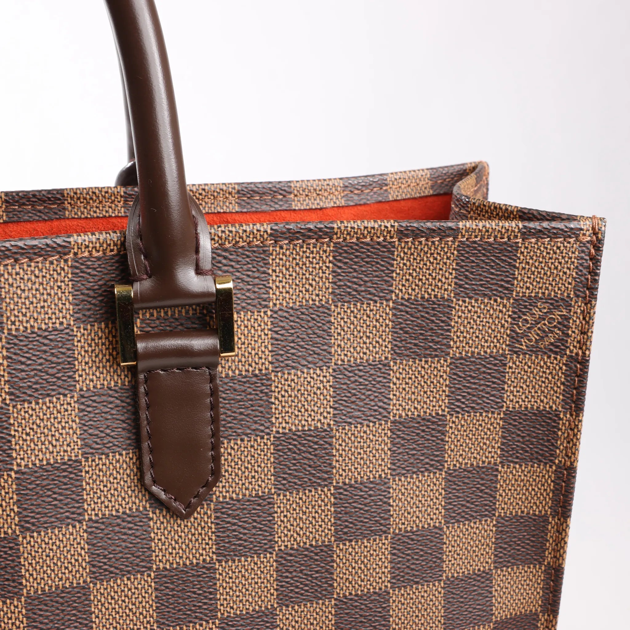 Louis Vuitton Damier Ebene Sac Plat Handbag N51140