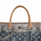 Louis Vuitton Sac Plat Limited Edition Monogram Mirror Handbag in Silver M45884